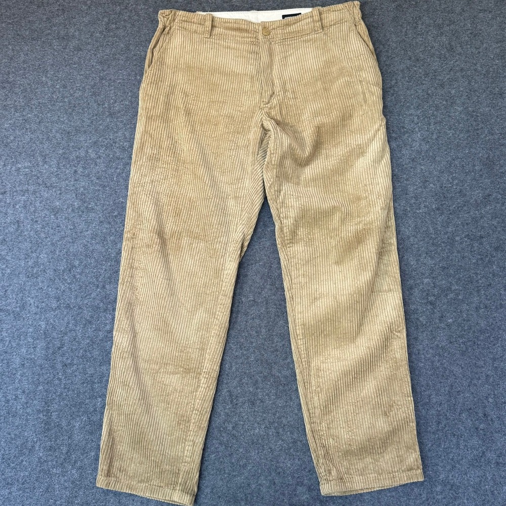 Arpenteur Mens Tan Beige Wide Wale Corduroy Trousers Made in France Size 34x32